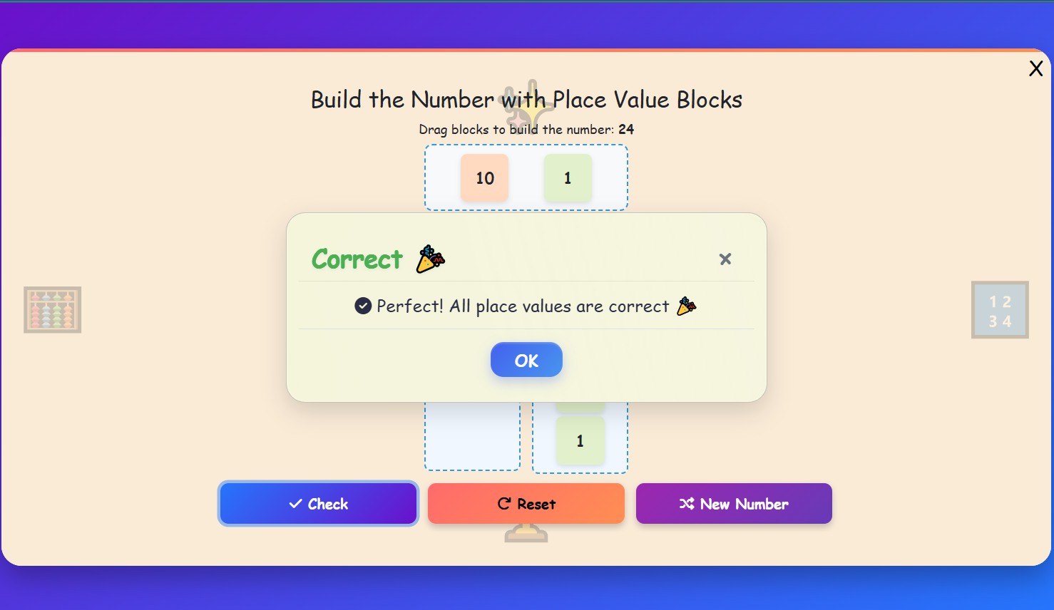 Build the Number with Place Value Blocks