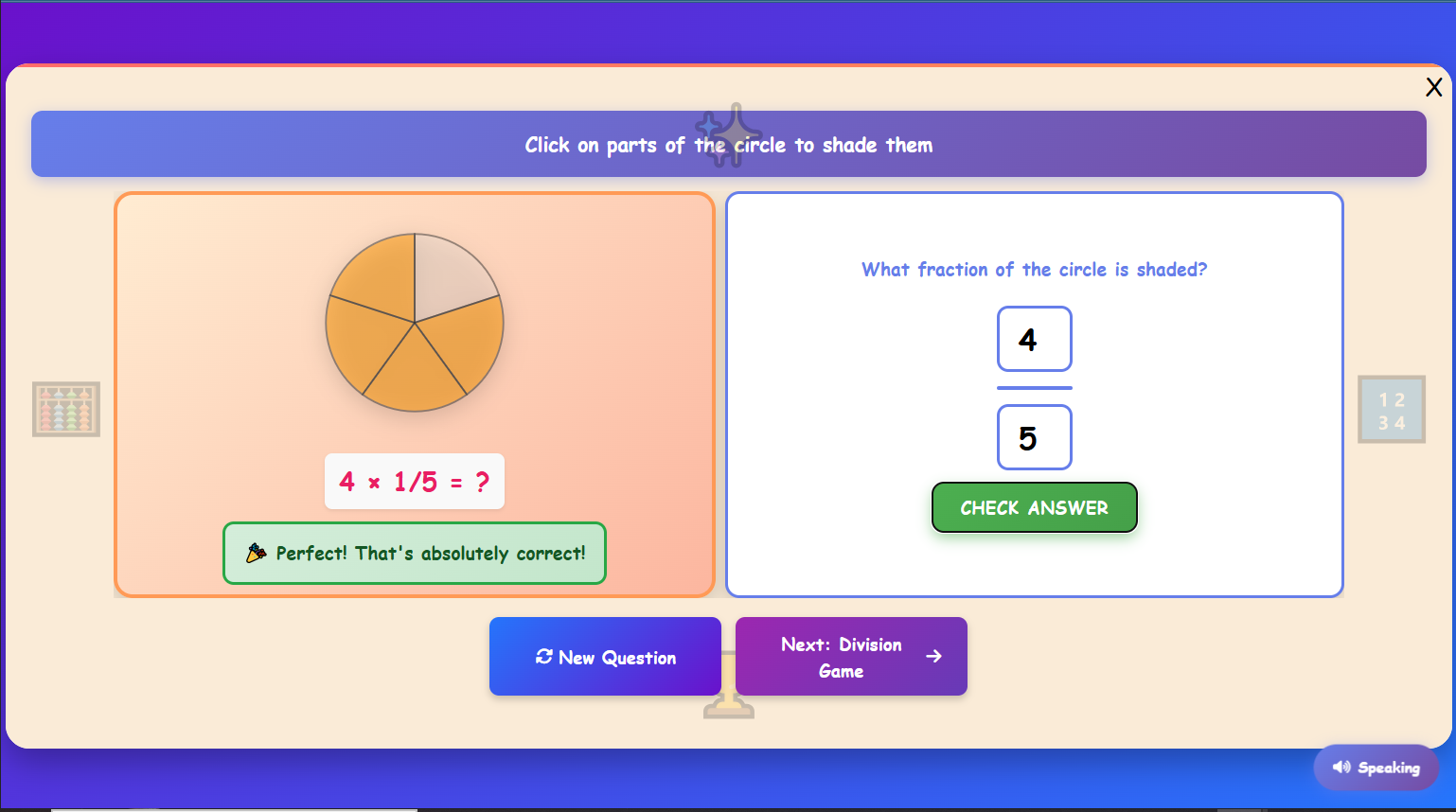 Pizza Fraction - Learn Multiplication!