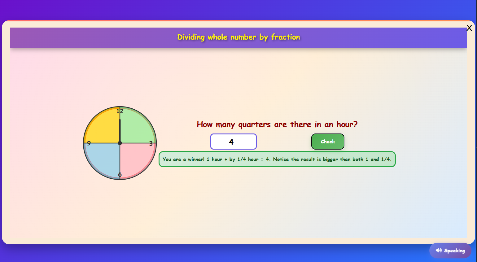Multiplication of fraction with Whole Number