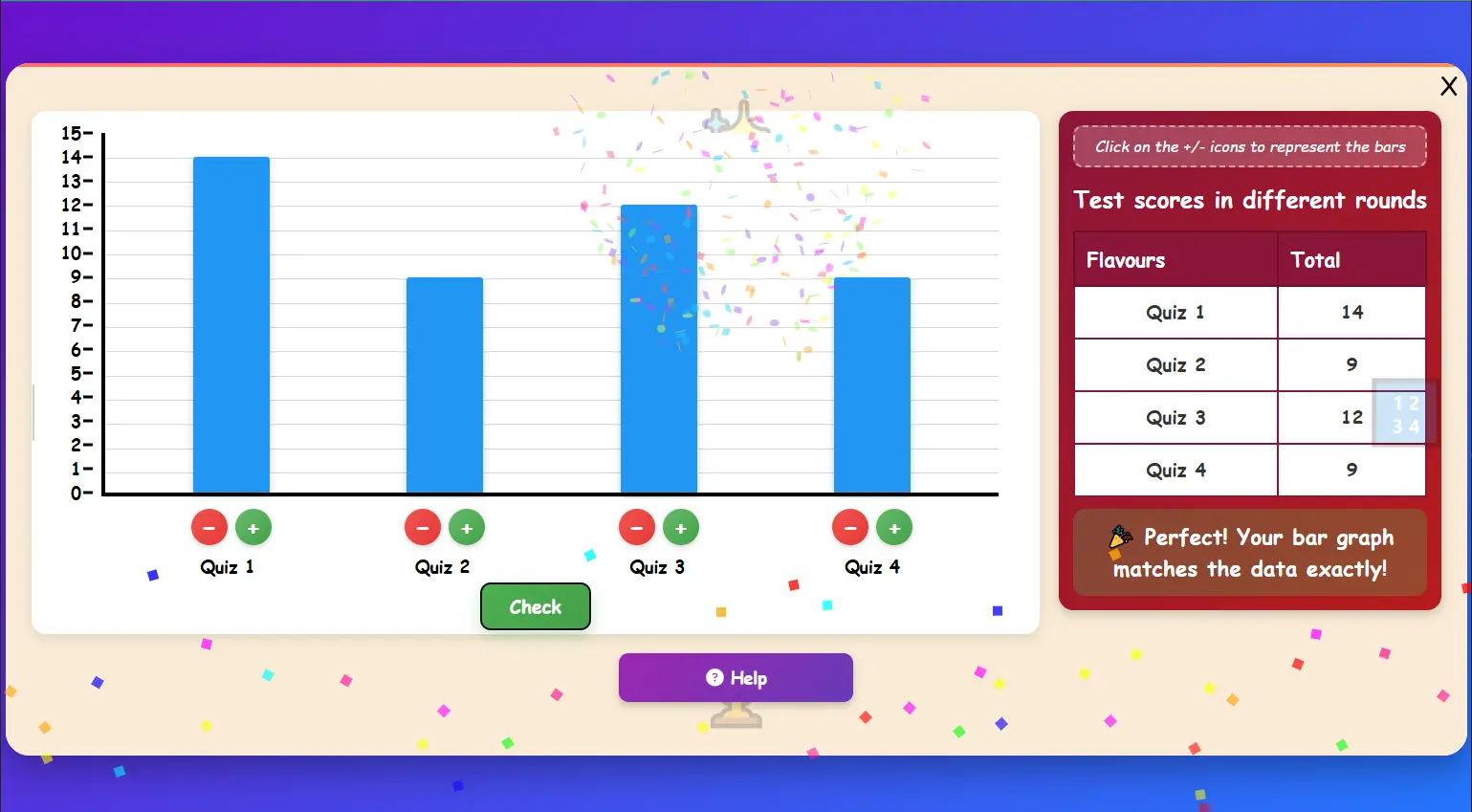 Draw Bar Graph Game