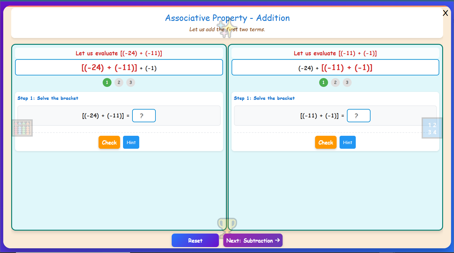 Associative Property - Addition