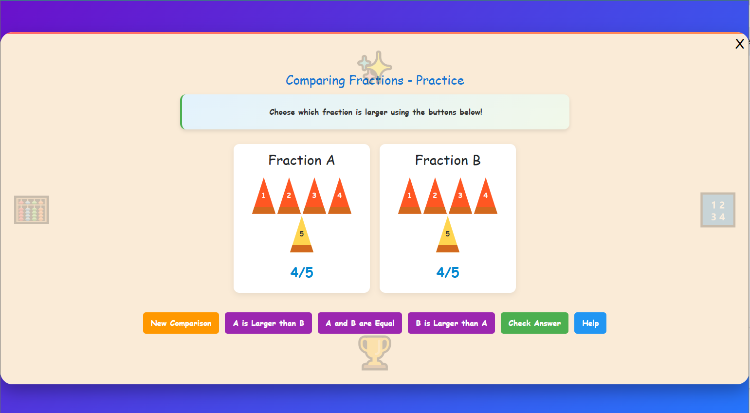 Comparing Fractions - Theory