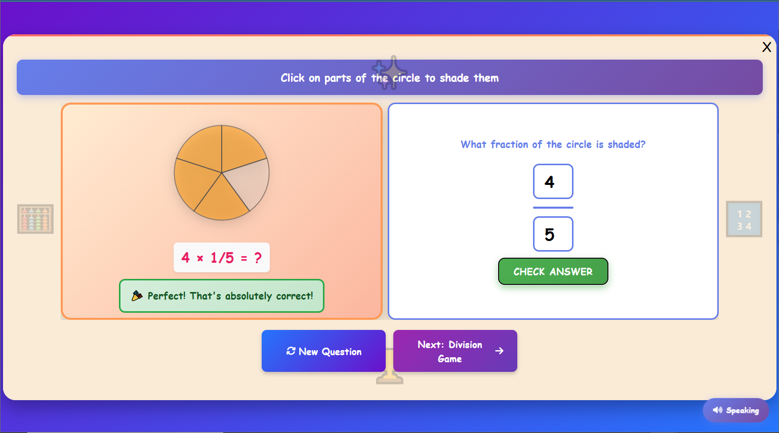 Multiplication of fraction with Whole Number
