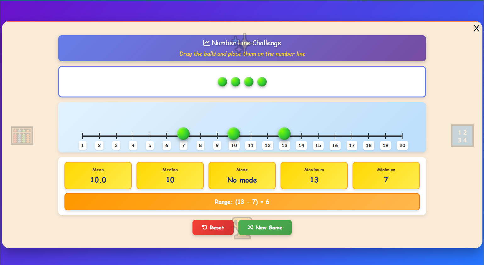 Number Line Challenge