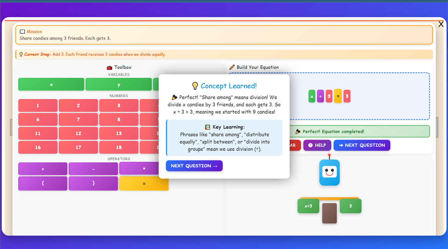 Equation Builder Quest