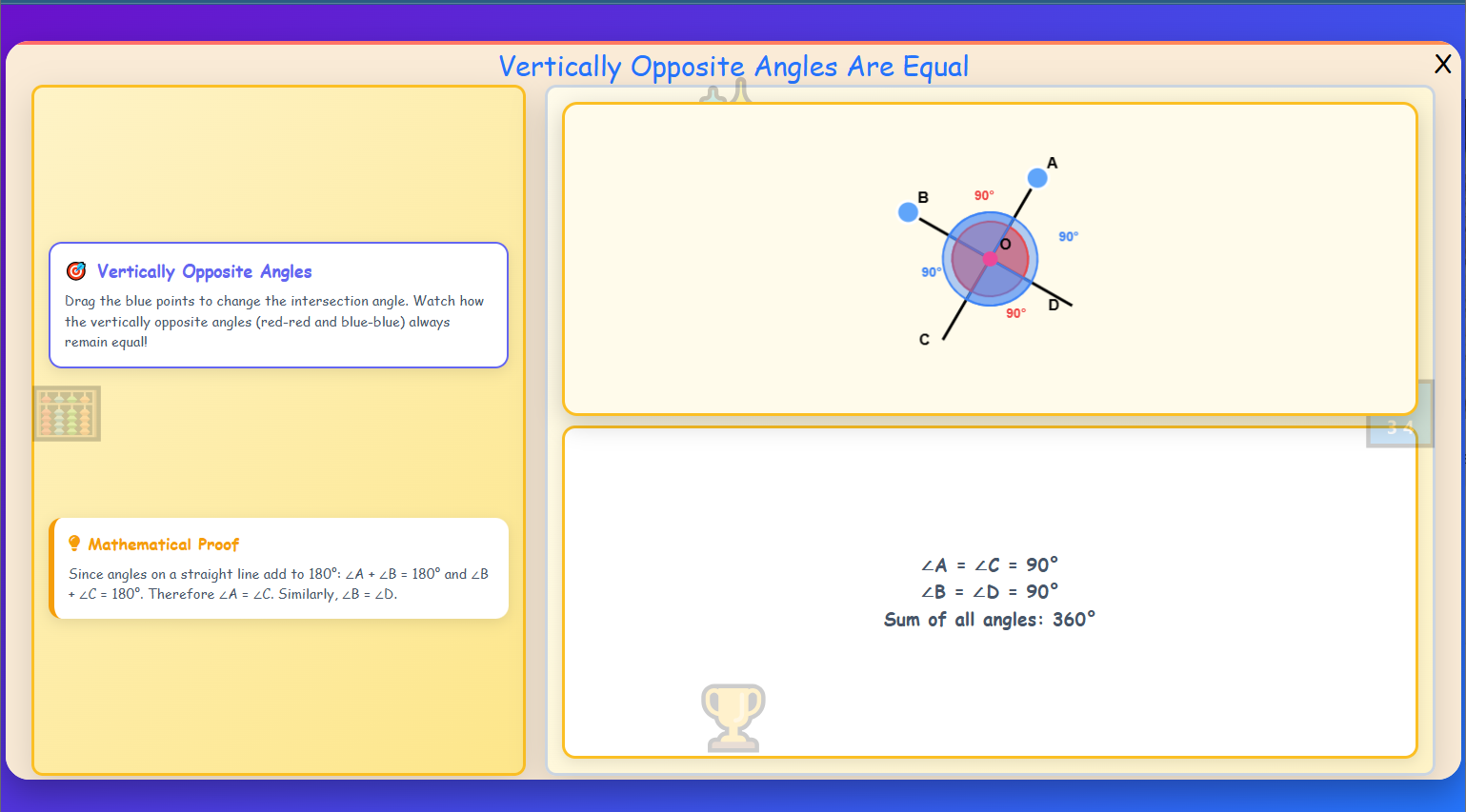 Vertically Opposite Angles