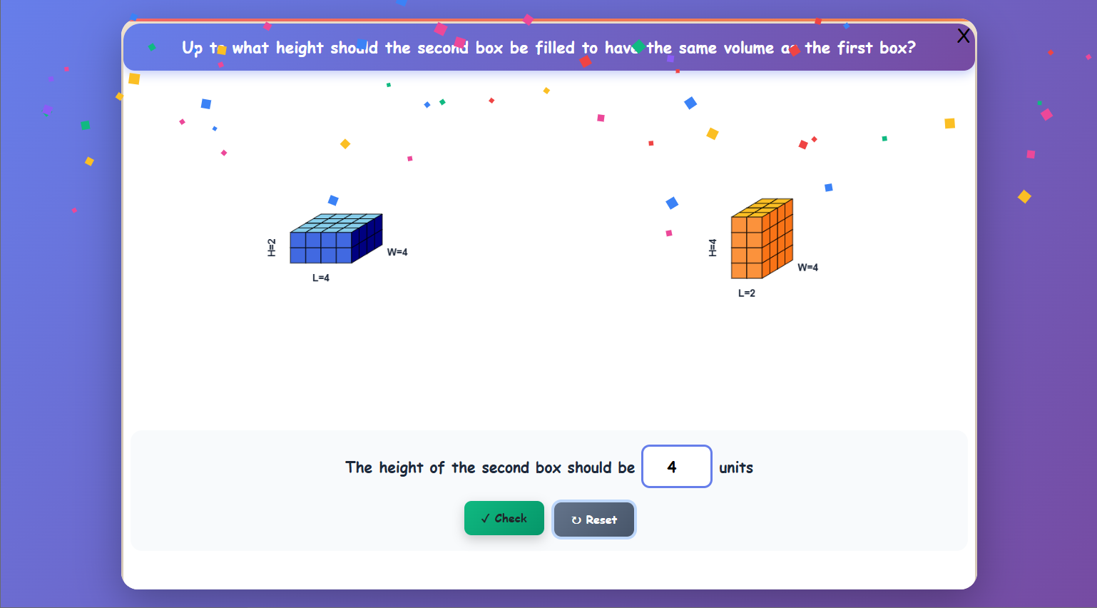 Find Height - Volume Challenge