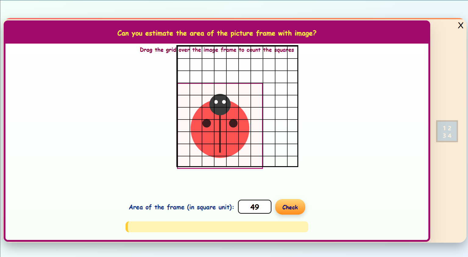 Estimate Area — Drag the Grid