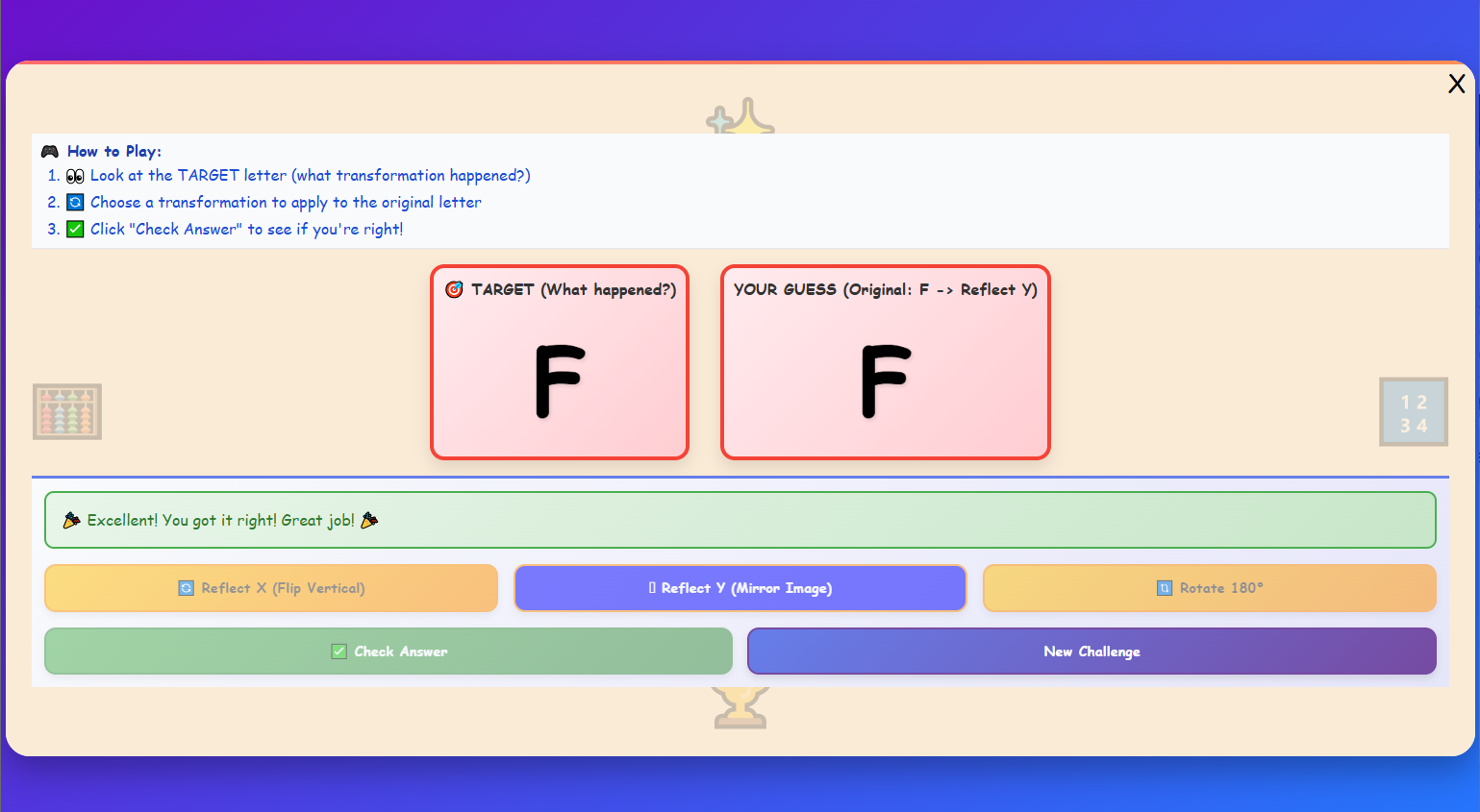 Geometric Transformation Challenge