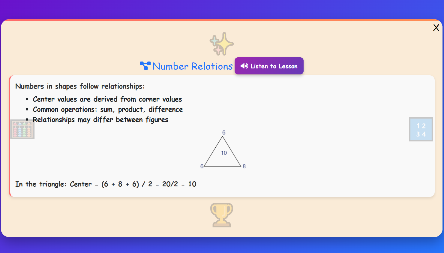 Number Relations Lesson