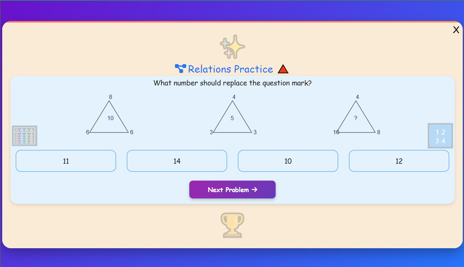 Number Relations Practice