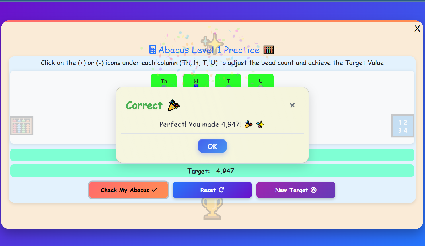 Abacus Level 1 Practice